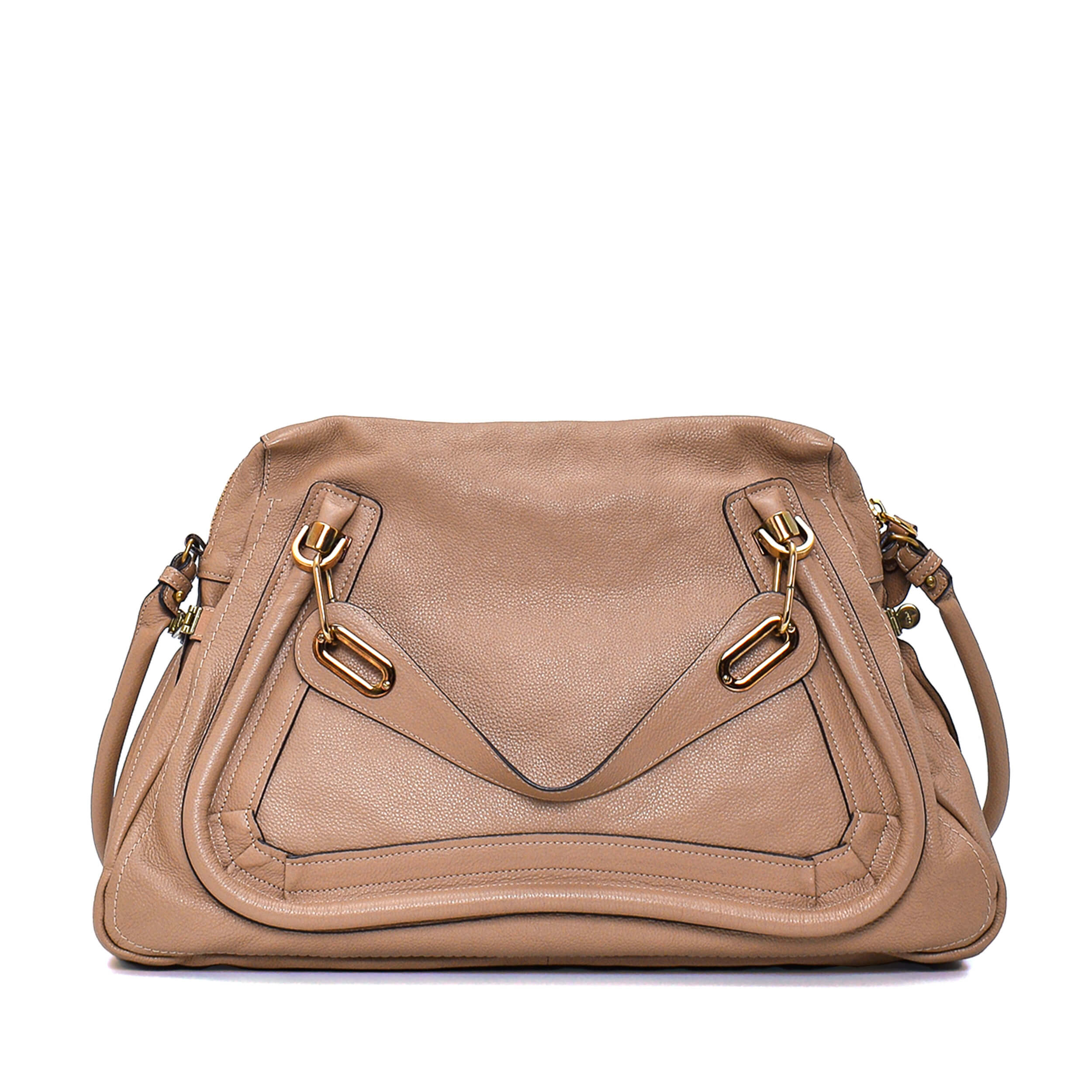 Chloe - Beige Paraty Leather Satchel Bag
